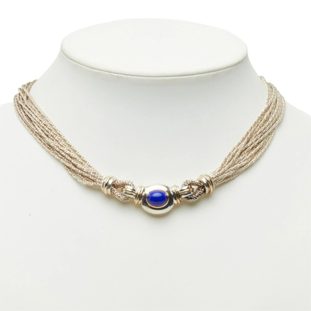TIFFANY & CO. Silver Lapis Necklace